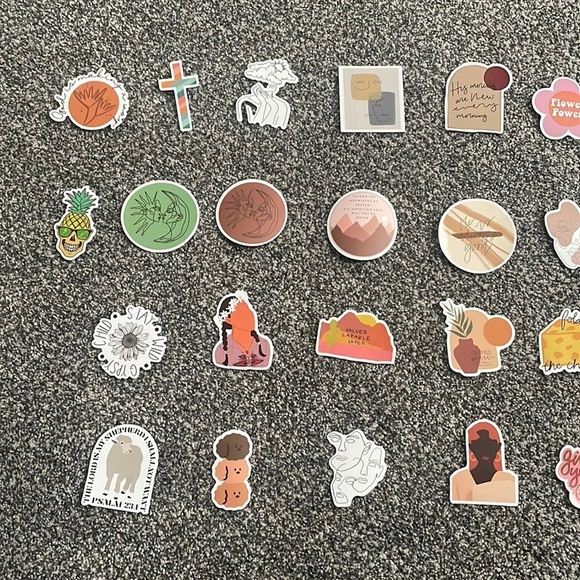 Set of 26 Boho‎ Stickers - Picture 1 of 5